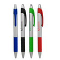 Union Printed Silver "Architecture" Pen with Colored Rubber Grip Section